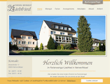Tablet Screenshot of ferienweingut-liebfried.de
